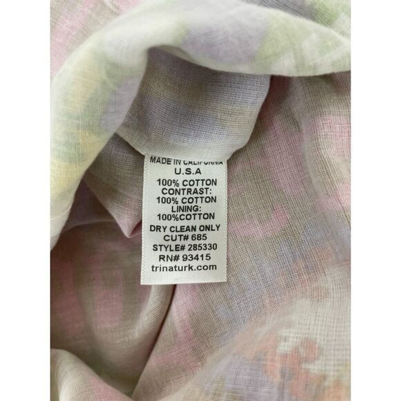 Trina Turk Womens Straight & Pencil Skirt Size 2 Pink Printed Beach NWOT - Picture 4 of 9